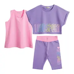 EXCEPTION - Conjunto Deportivo Niña 3 Piezas