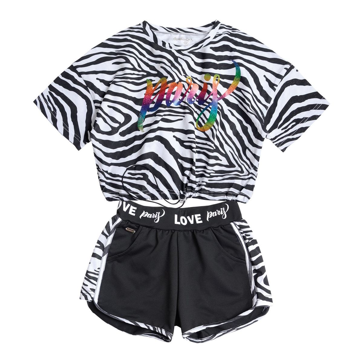 EXCEPTION - Conjunto Polera y Short Niña Exception