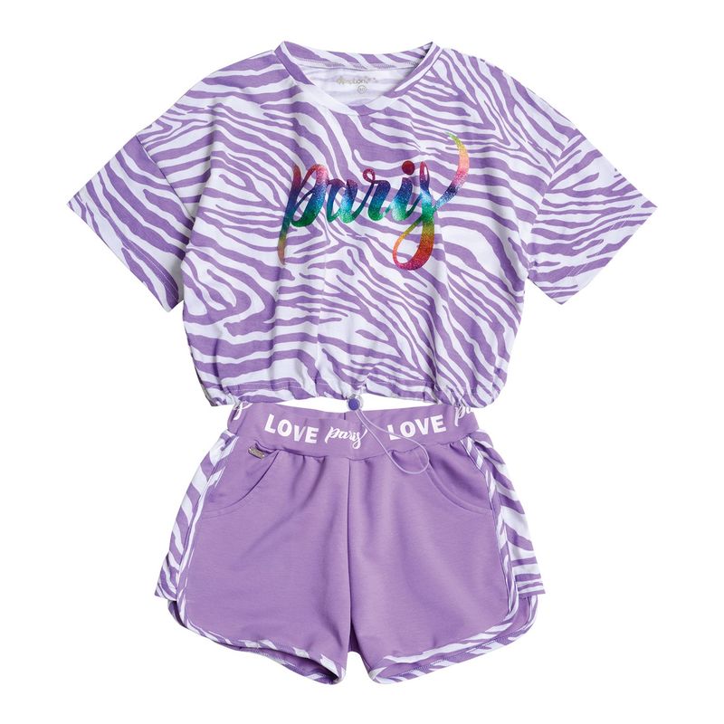 EXCEPTION - Conjunto Polera y Short Niña Exception