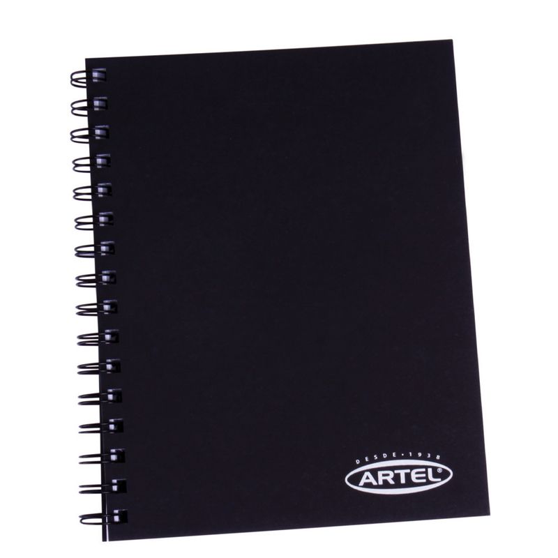 ARTEL - Croquera Tapa Negra 80 hojas 16x21cm