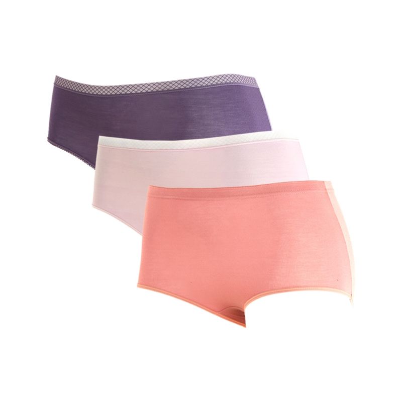 GIOVACCHINO - Pack de 3 Calzon Tiro Alto Bambú.