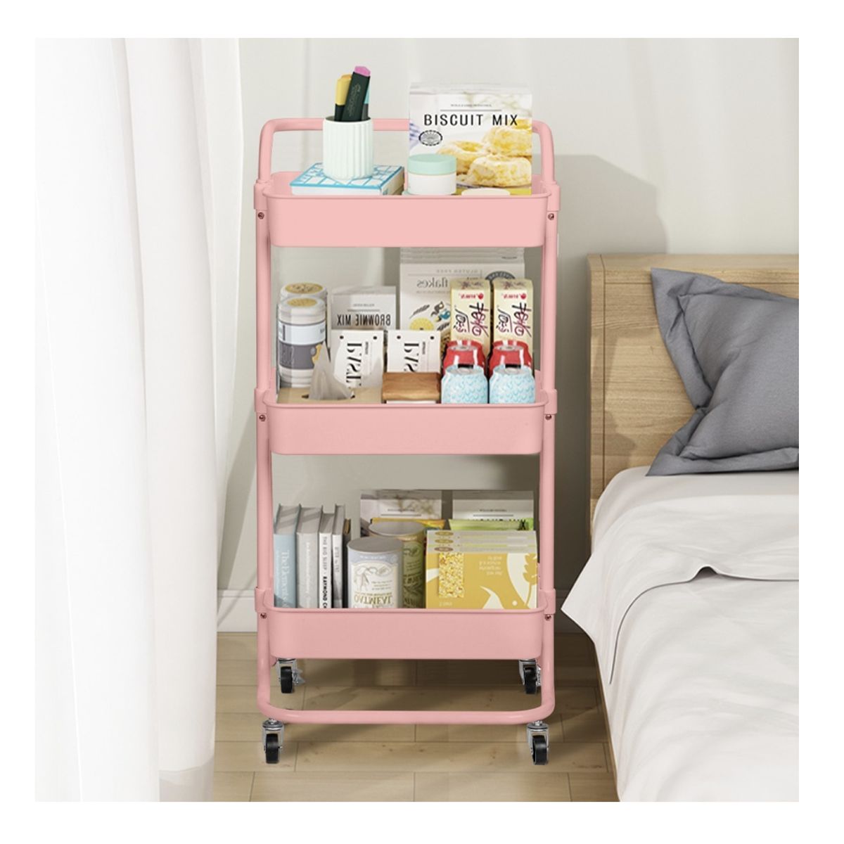 HOMER DESIGN - Carrito Organizador Mutiuso Con Ruedas Multi Colores Homer design