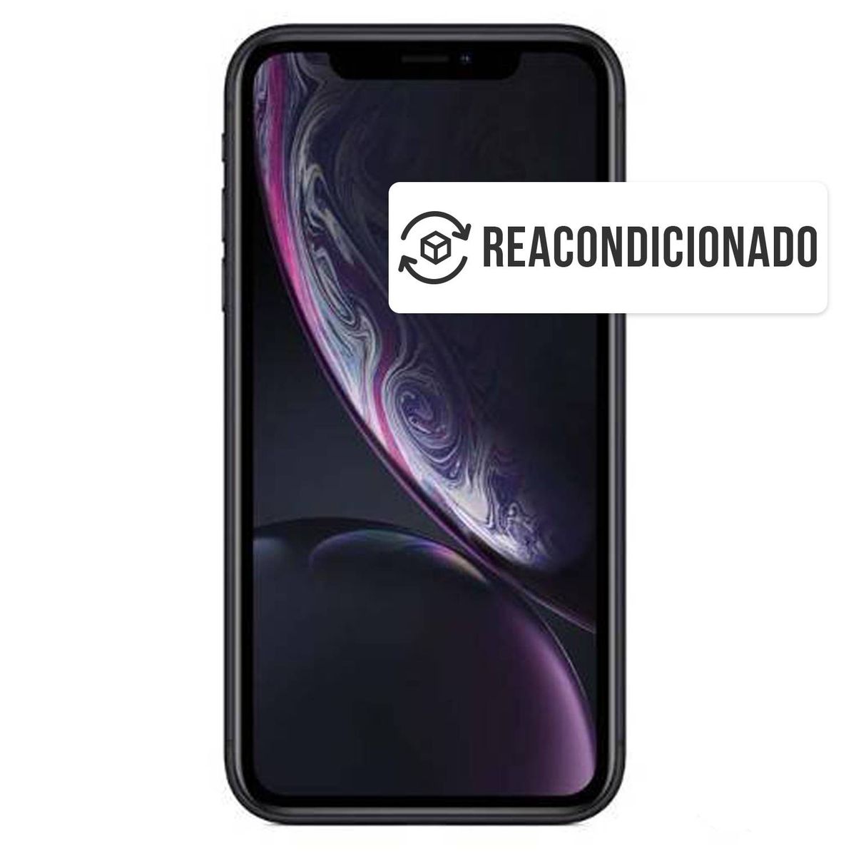 APPLE - iPhone XR 64 GB Black Reacondicionado