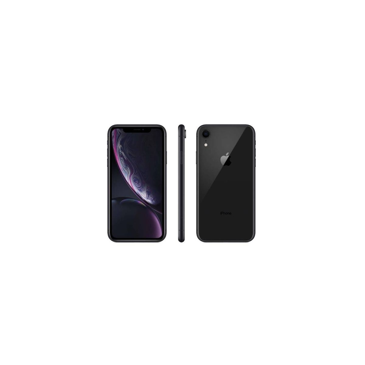 APPLE - iPhone XR 64 GB Black Reacondicionado