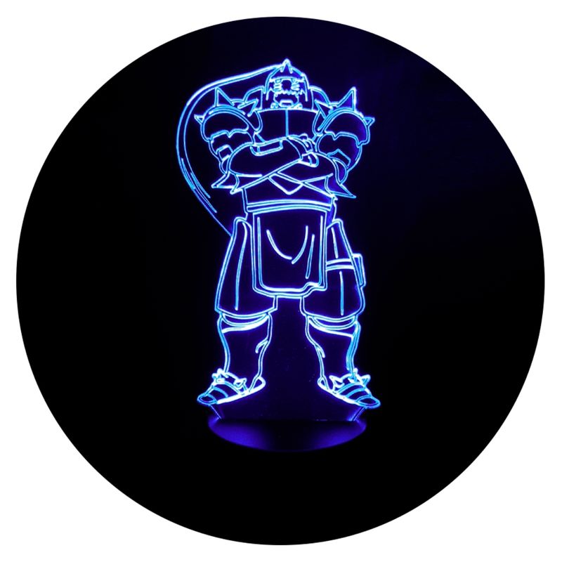 3DILUTION - Lampara Alphonse Elric FMA Base Negra con App