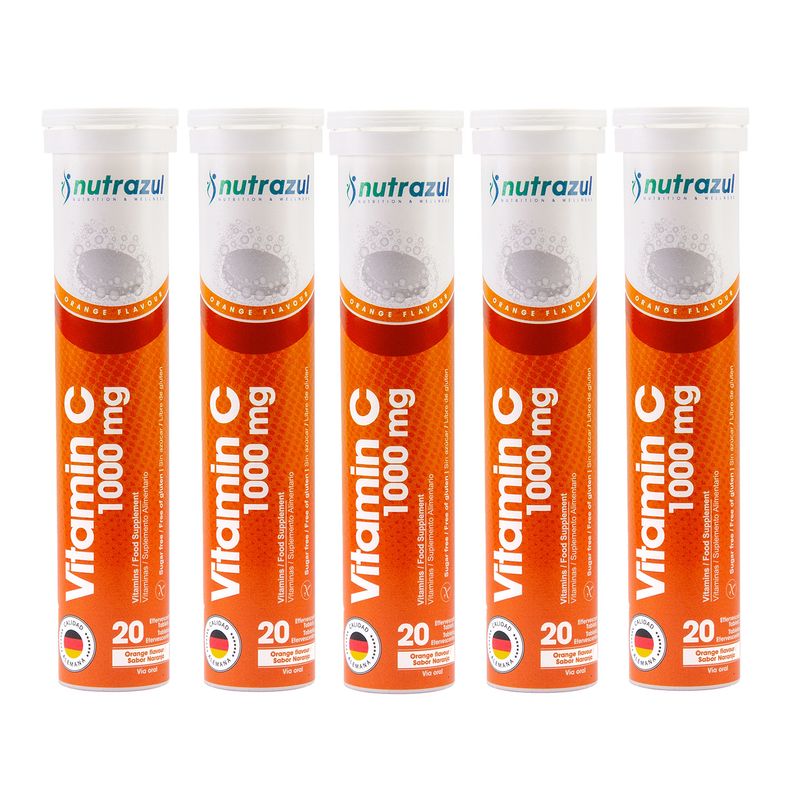 NUTRAZUL - Vitamina C 1.000 Mg.- (Pack  5 unidades).