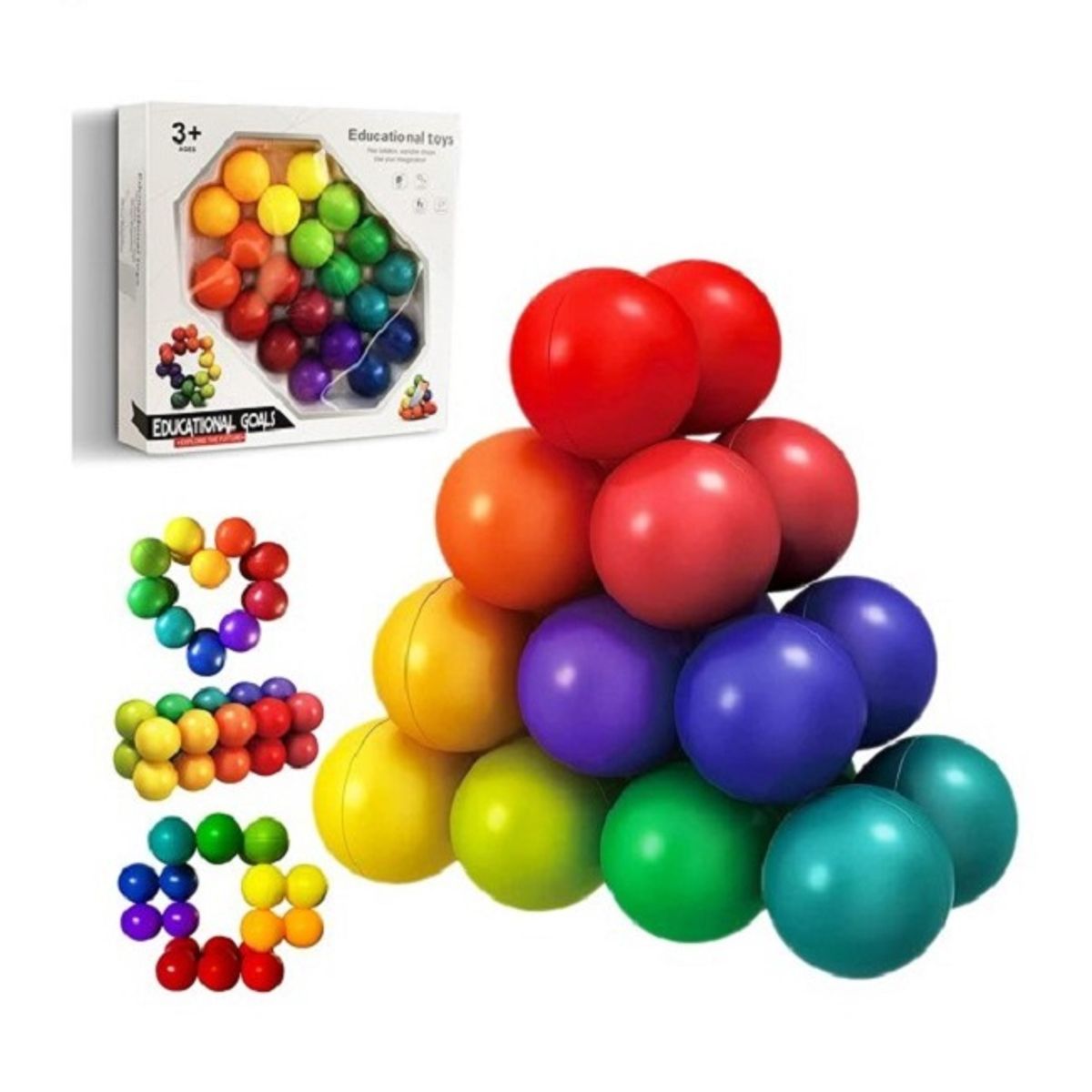 PANGUI TOYS - Rompecabezas De Esferas De Colores - Juego De Ingenio