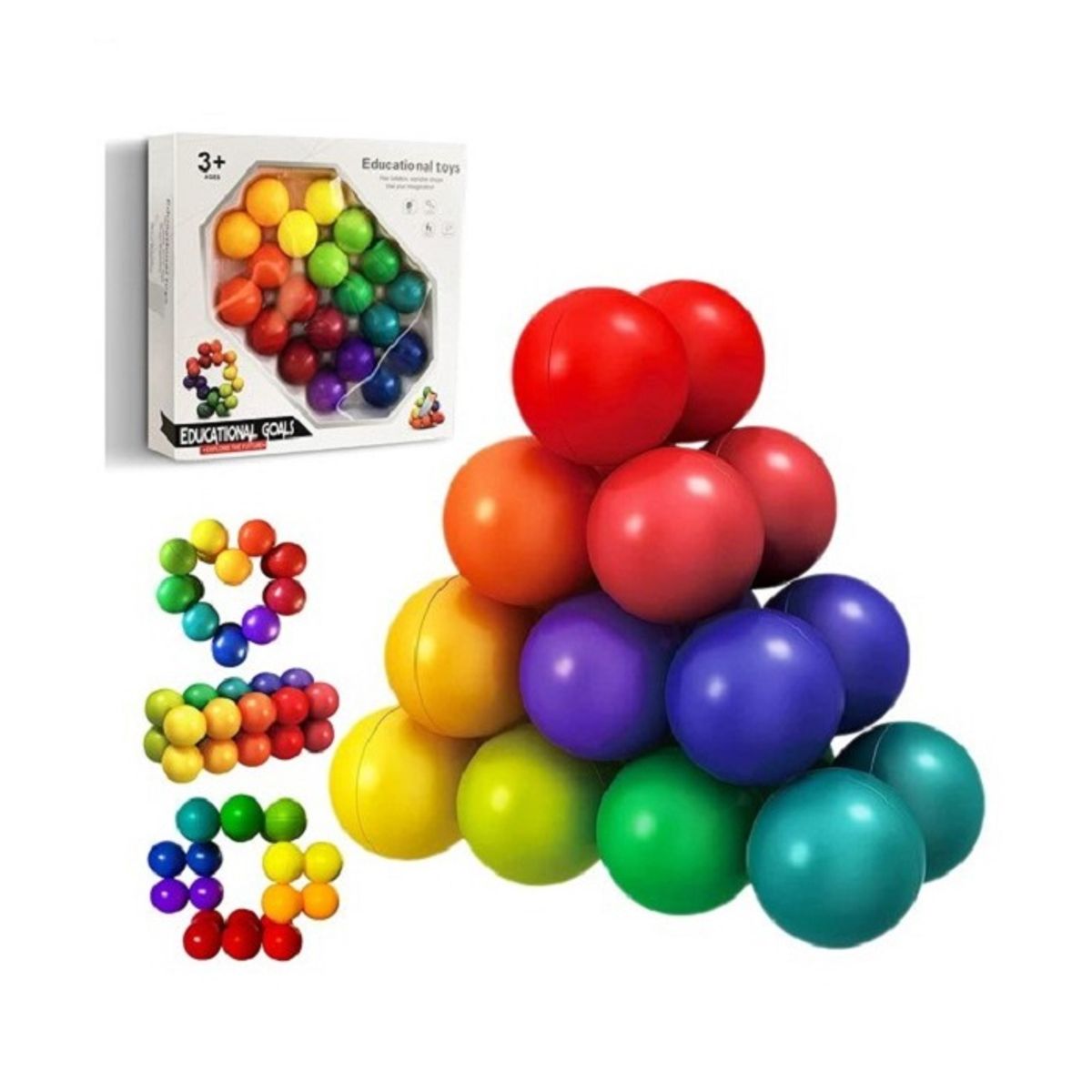 PANGUI TOYS - Rompecabezas De Esferas De Colores - Juego De Ingenio