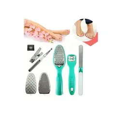 GENERICO - Set 8 Piezas Pedicure Cuidado Pies Profesional Quita Callos