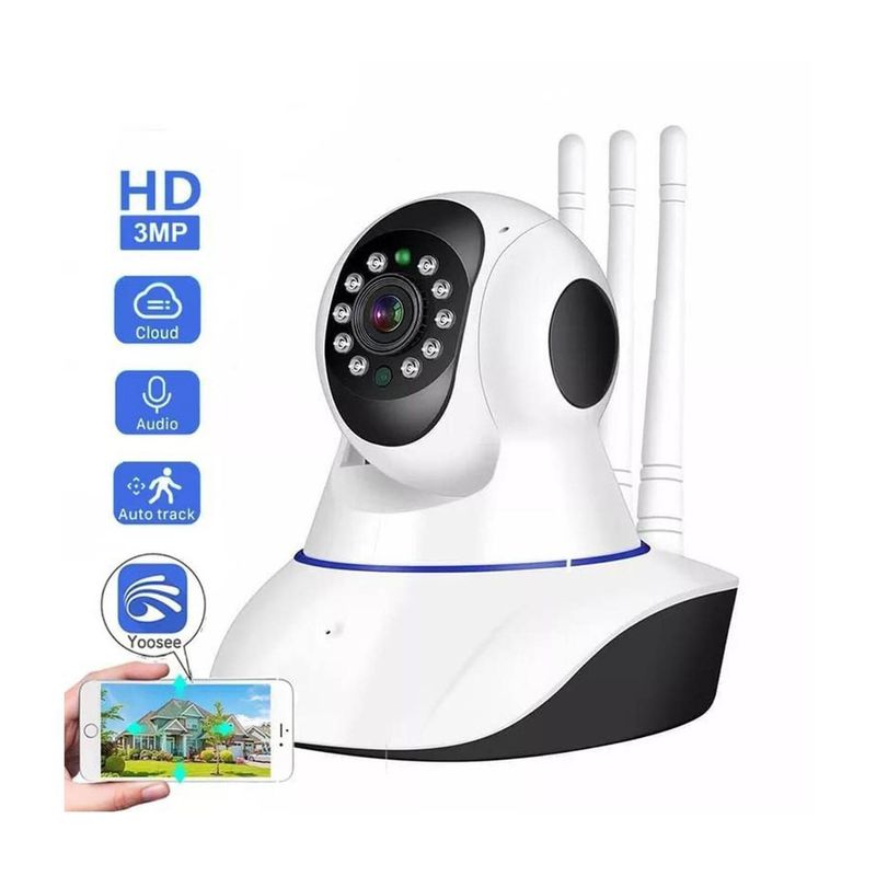 GENERICO - Pack X2 Cámara Ip HD seguridad 360 interior vigilancia wifi visión nocturna
