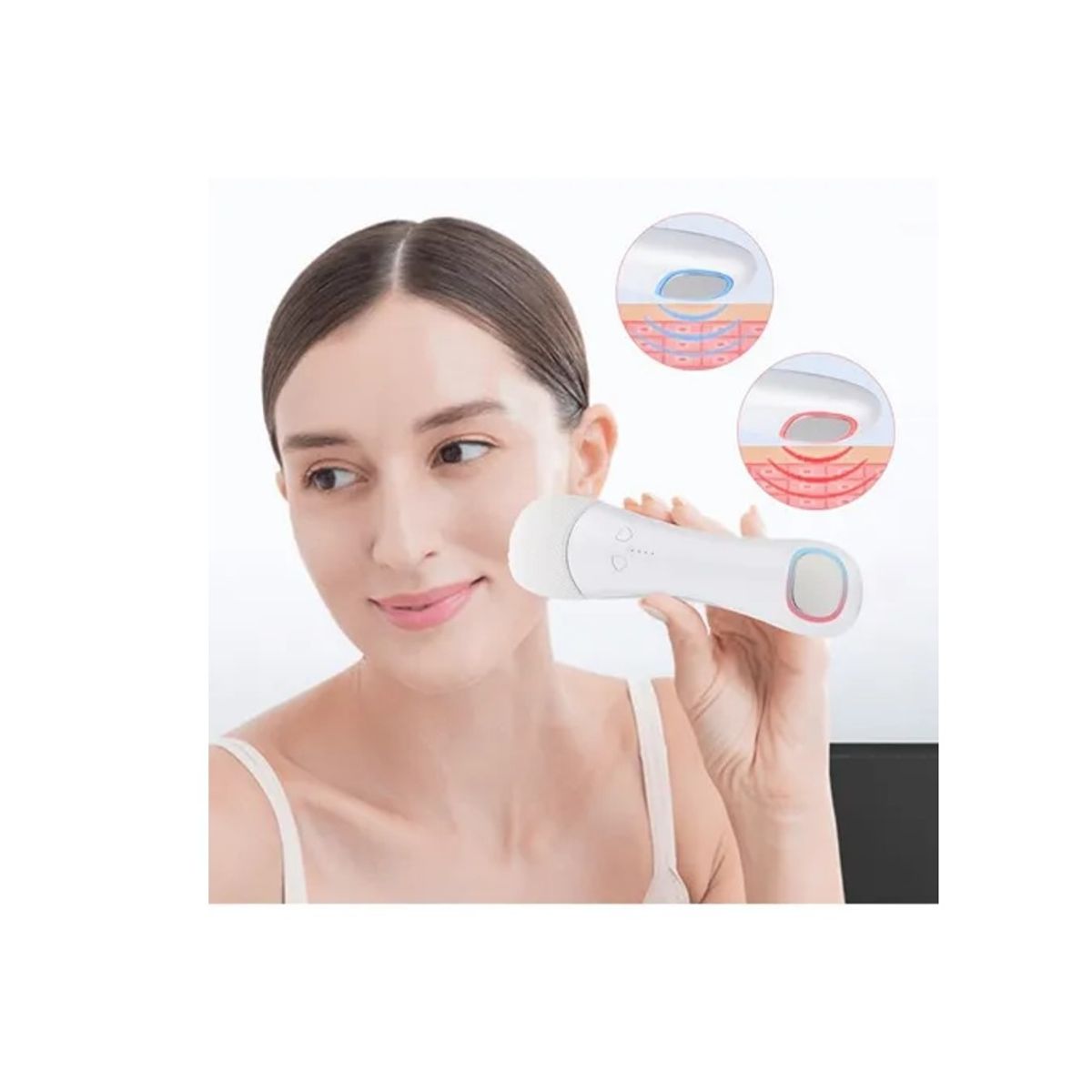 GENERICO - Limpiador Facial Masajeador Exfoliante Ultrasonido