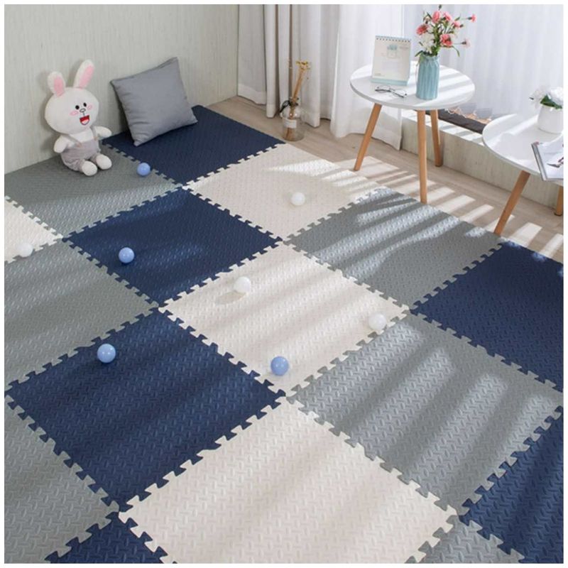 GENERICO - Alfombra Piso Goma Eva Antigolpes 6 Piezas 60x60cm gris