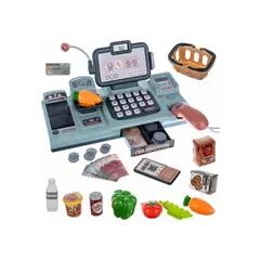 GENERICO - Caja Registradora De Juguete Negra con 25 accesorios