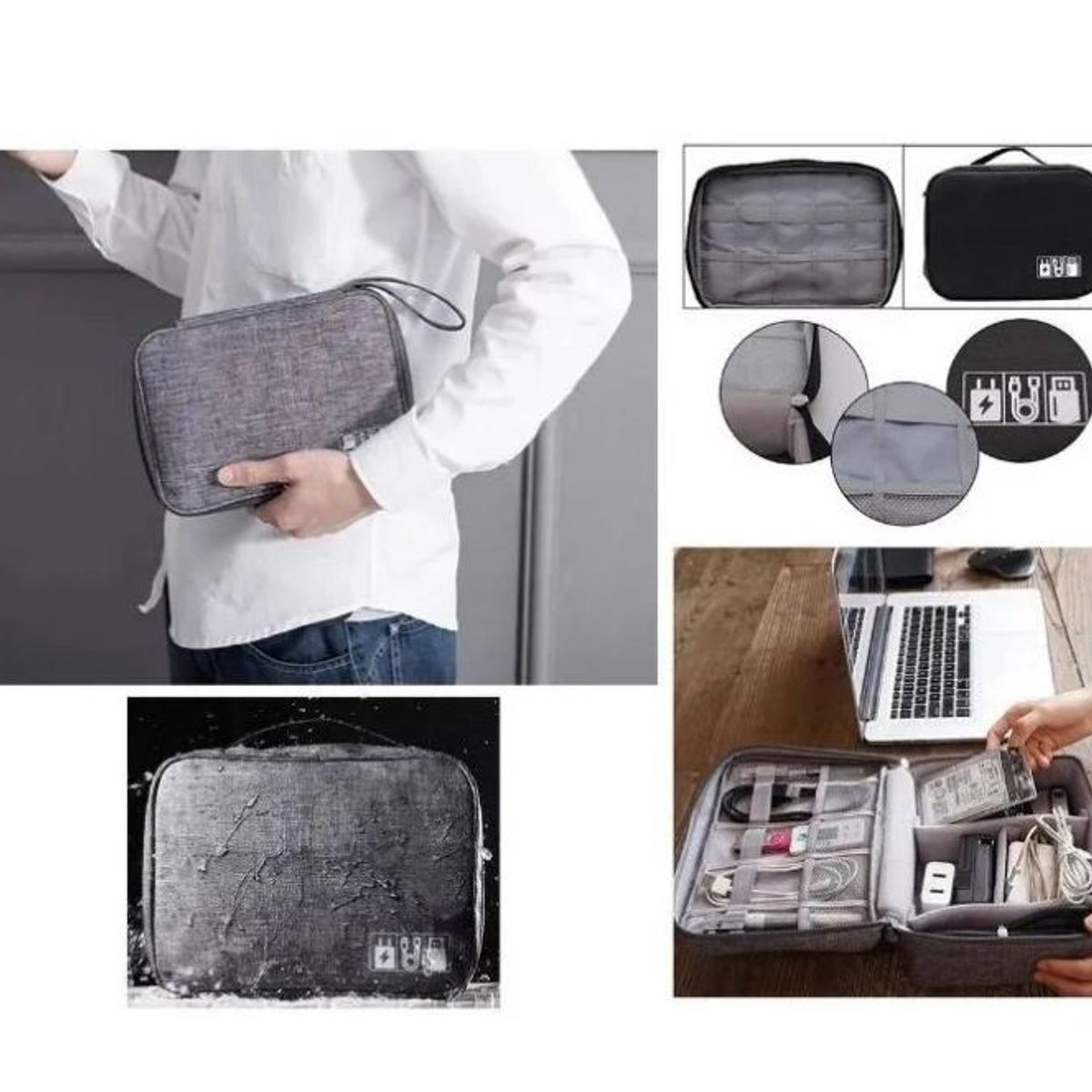 GENERICO - Bolso Organizador De Cables Usb Accesorios Viajero 564