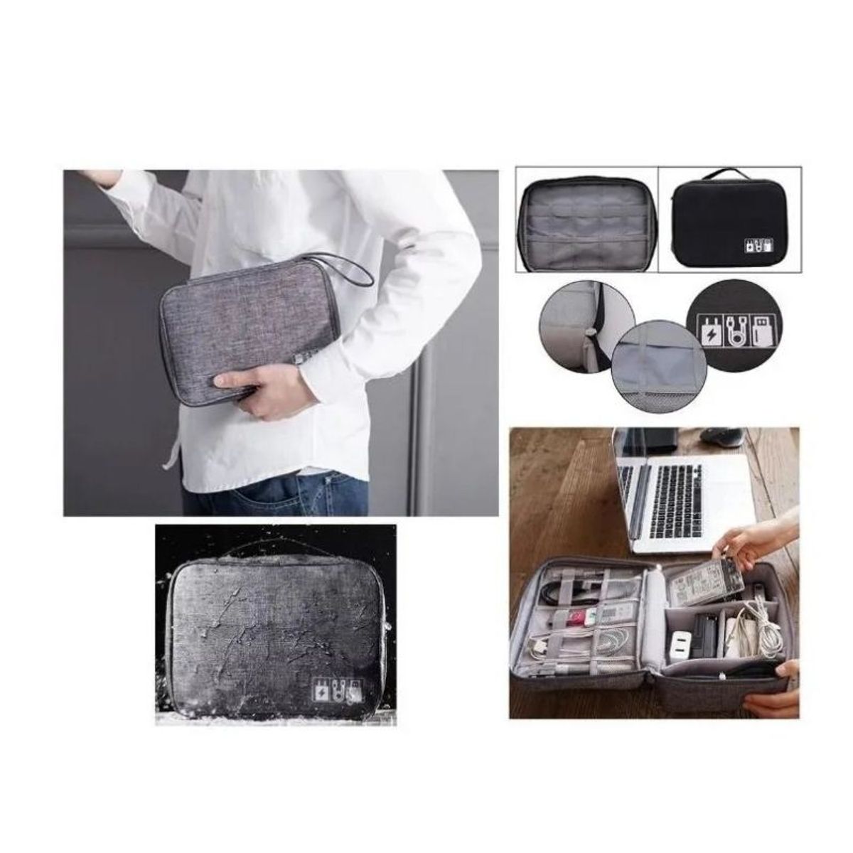 GENERICO - Bolso Organizador De Cables Usb Accesorios Viajero 564