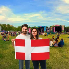 GENERICO - Bandera de Dinamarca de 150 Cm X 90 Cm
