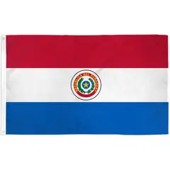 GENERICO - Bandera de Paraguay de 150 Cm X 90 Cm