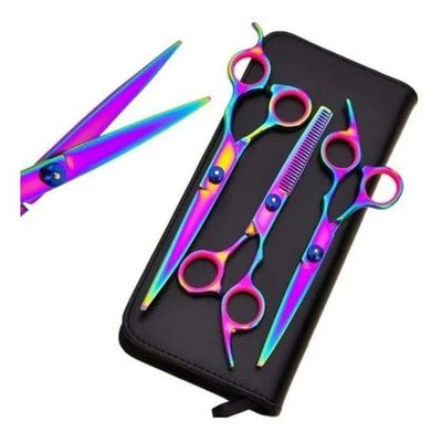 Imagen 2 del producto Set Tijeras Peluquería Canina Corta Pelo Perro Mascota