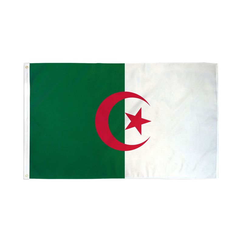 GENERICO - Bandera de Argelia de 150 Cm X 90 Cm