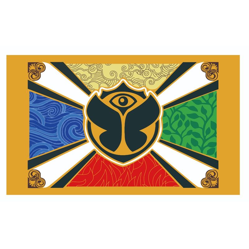 GENERICO - Bandera Del Tomorrowland 150 Cm X 90 Cm