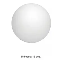 GENERICO - Esfera De Plumavit 15 Cm / Pack 10 Unidades