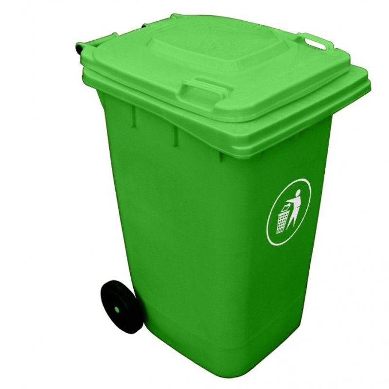 SIGNET CLASSICS - Contenedor Basura Plastico 240 LTS Verde