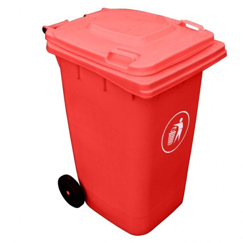 SIGNET CLASSICS - Contenedor Basura Plastico 240 LTS Rojo