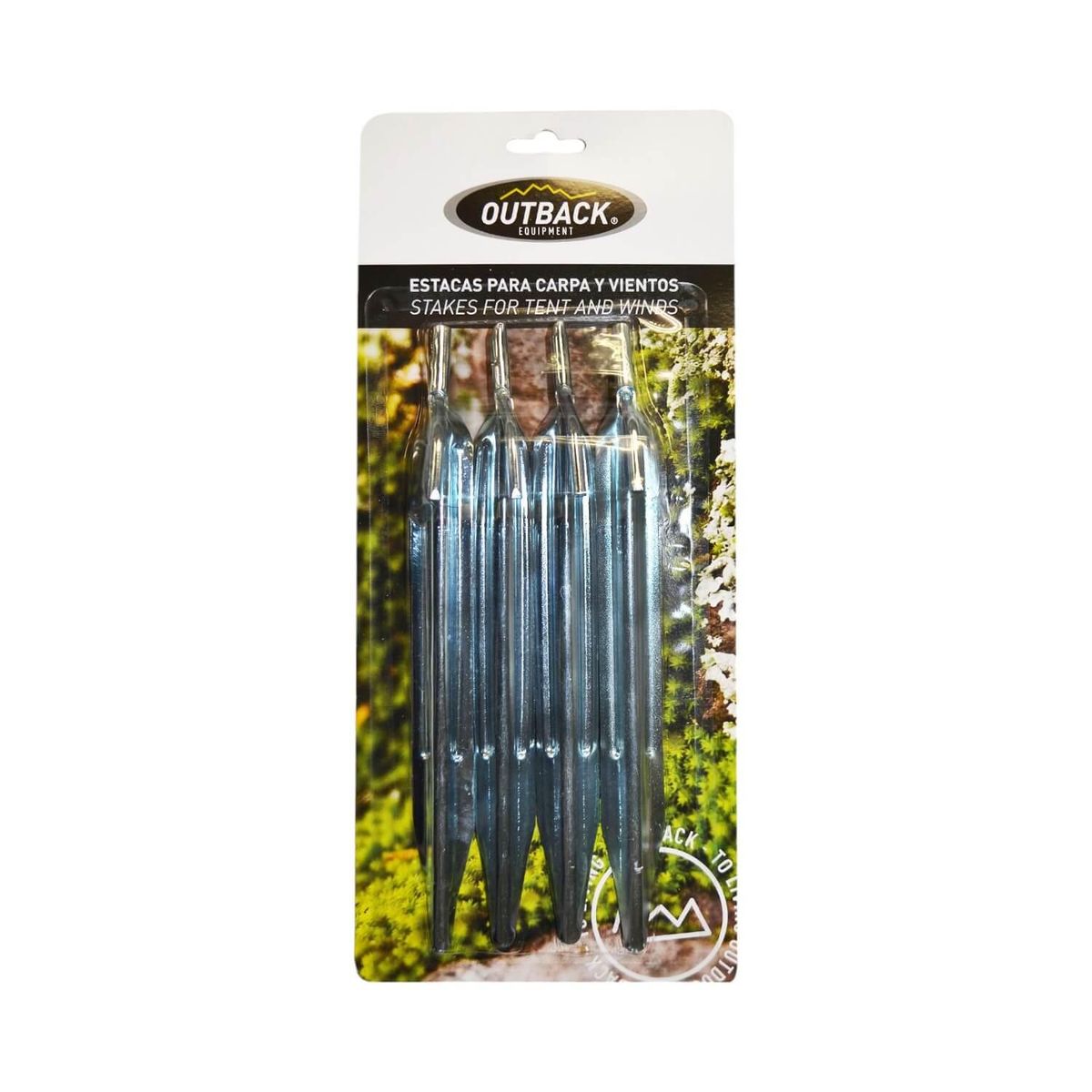 OUTBACK - Estacas Para Carpa Y Vientos Outback