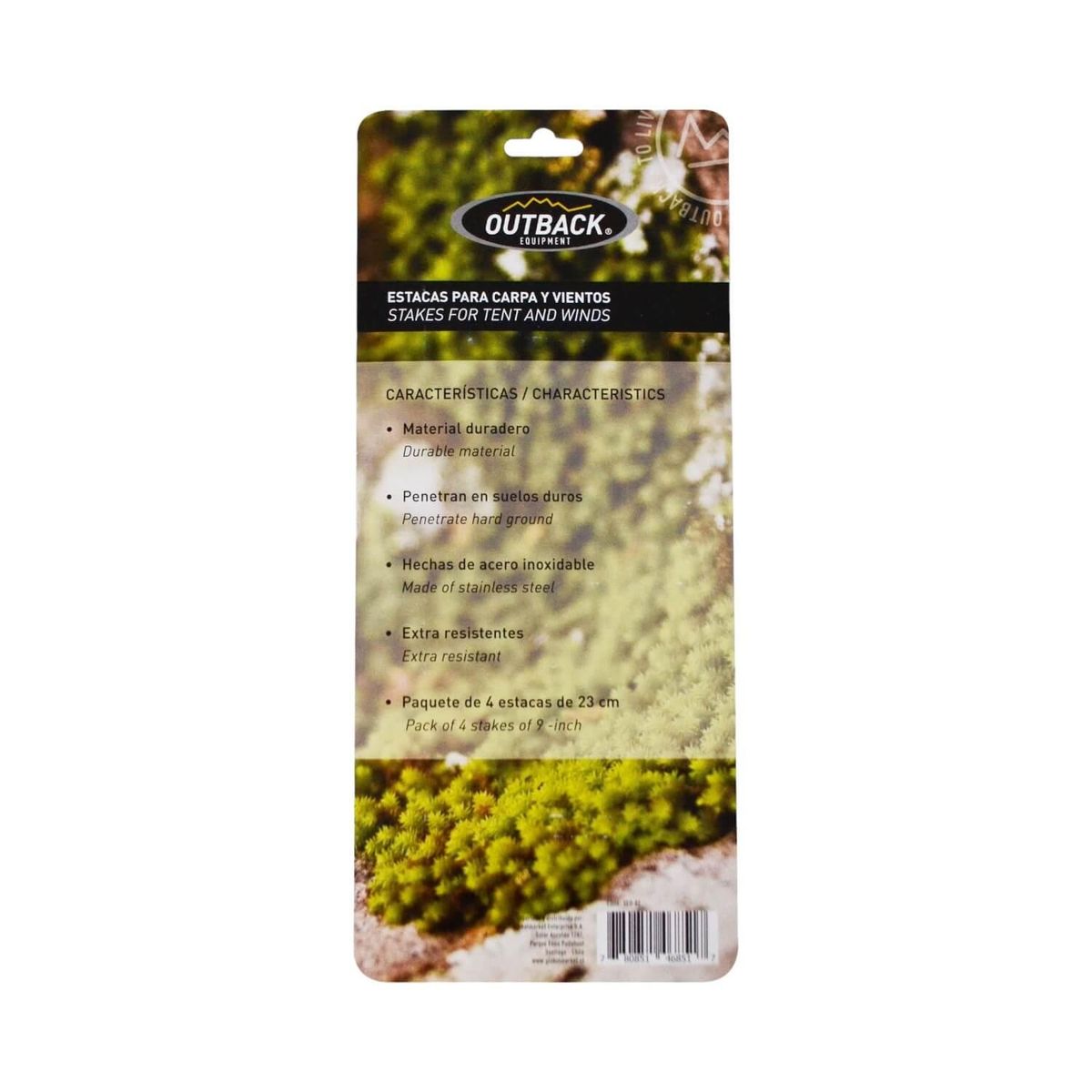 OUTBACK - Estacas Para Carpa Y Vientos Outback