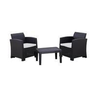 Juego Set Terraza Mallorca 3 Piezas Con Cojin