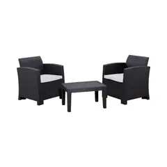 NORTHWEST - Juego Set Terraza Mallorca 3 Piezas Con Cojin