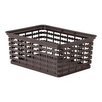 Canasta Plastica Café 25.5x18.6x10.8 cm Deco