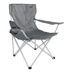 OUTBACK - Silla Plegable Con Apoyabrazos Gris