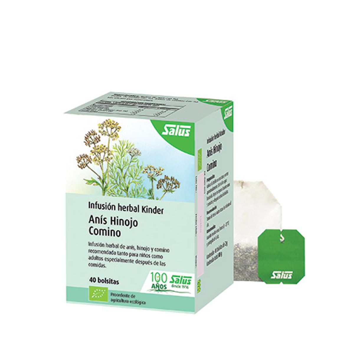 SALUS FLORA - Infusión herbal Kinder anís hinojo x 40 bolsitas - Salus