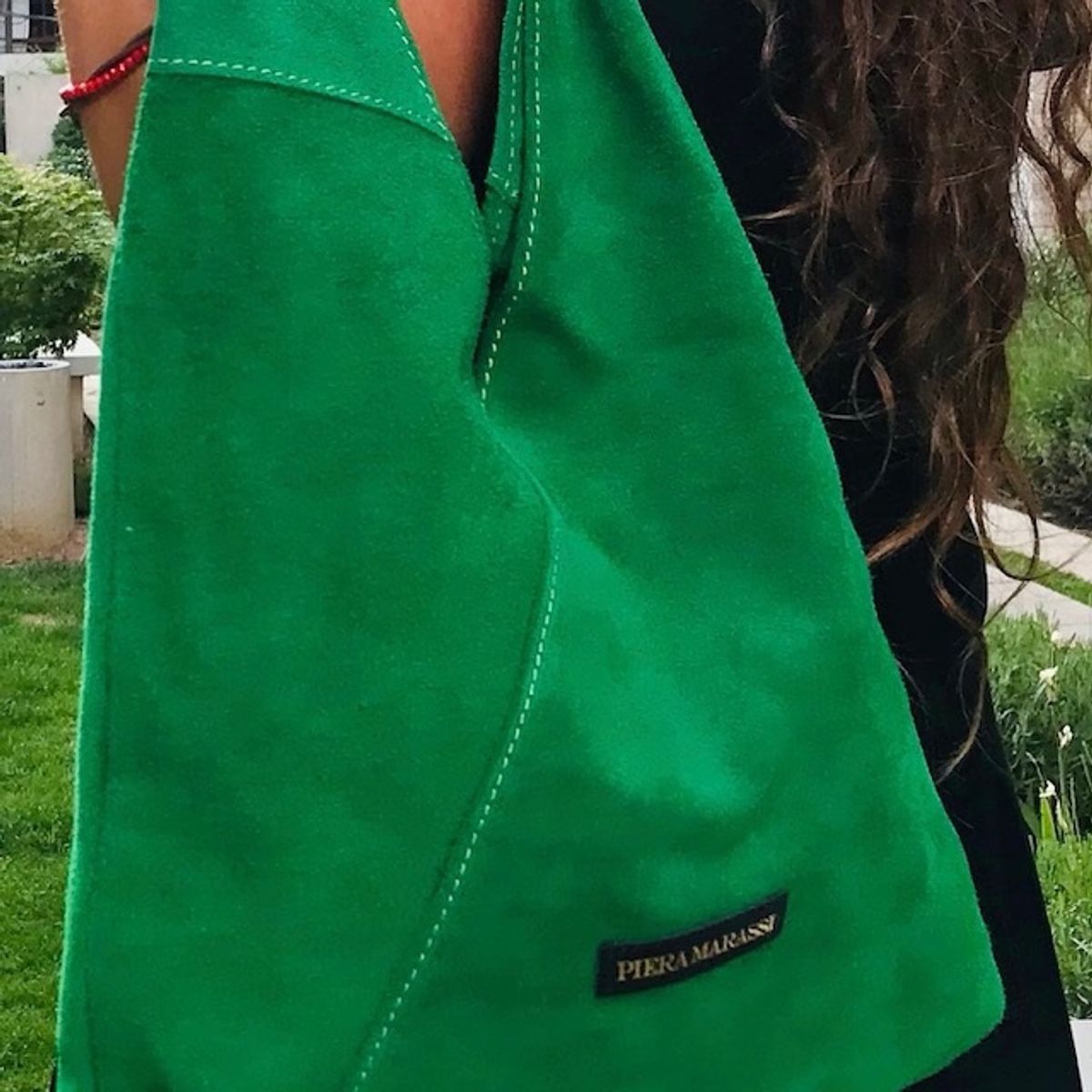 PIERA MARASSI - Cartera Piera Marassi cuero natural genuino Modelo Allegra