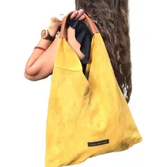 PIERA MARASSI - Cartera cuero natural Modelo Allegra
