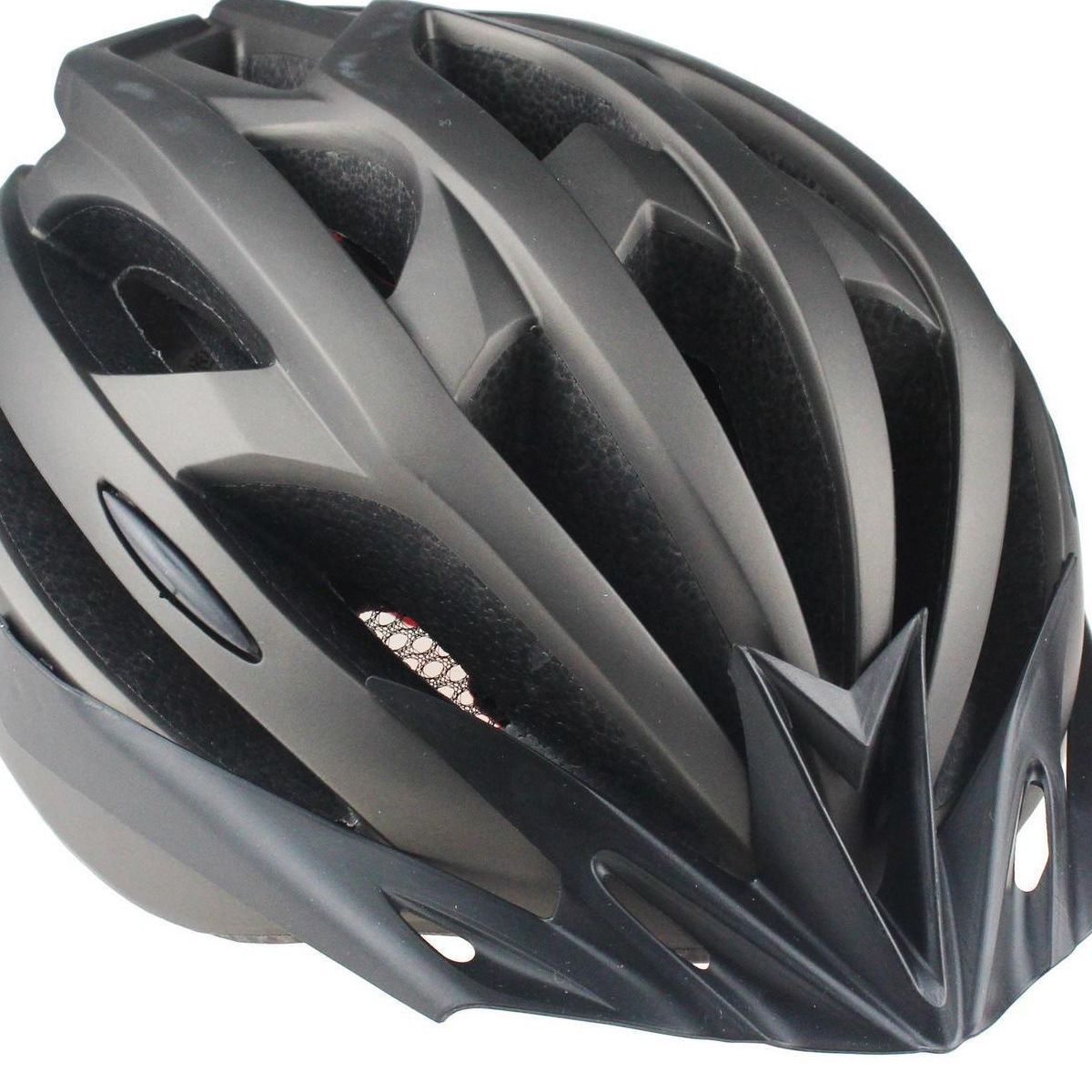 GENERICO - Casco para ciclismo ajustable con luces y vicera  NEGRO