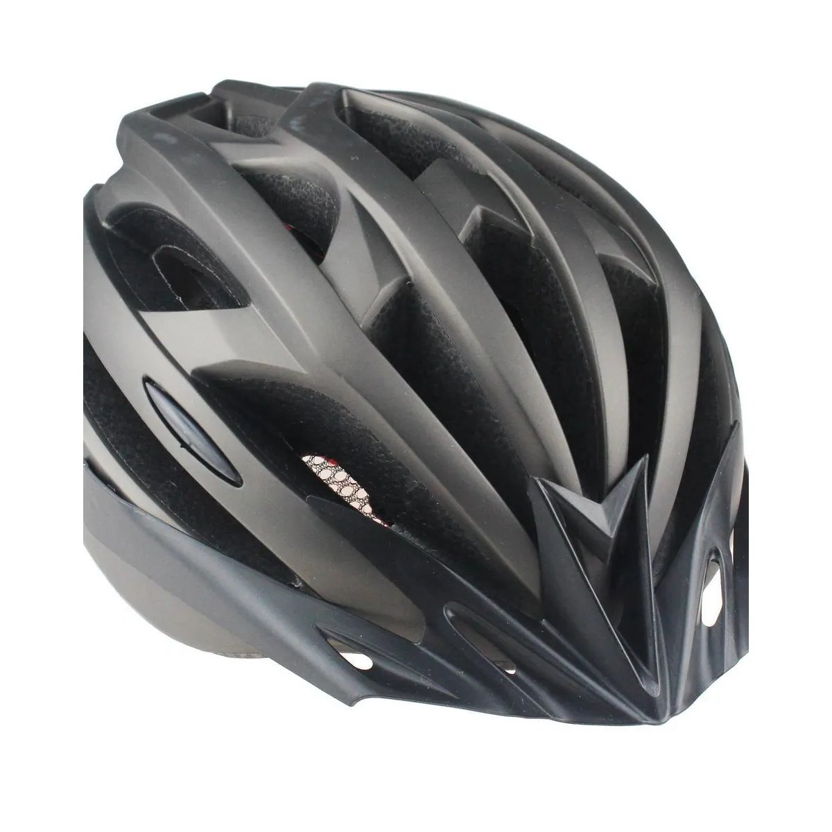 GENERICO - Casco para ciclismo ajustable con luces y vicera  NEGRO