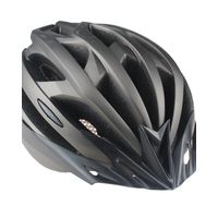 Casco para ciclismo ajustable con luces y vicera NEGRO