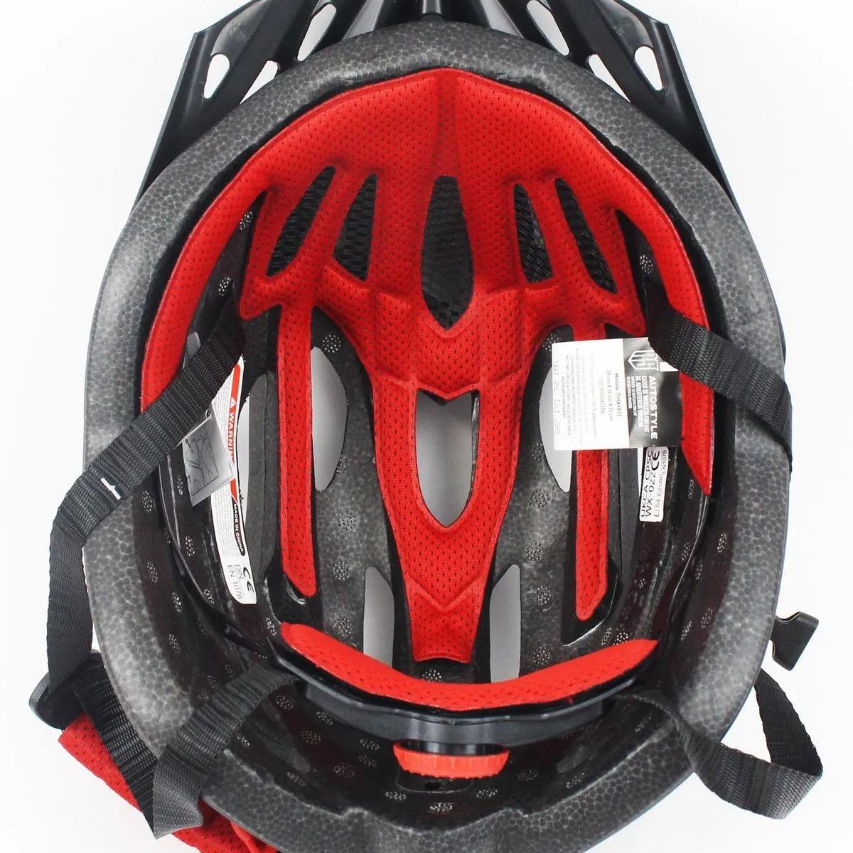 GENERICO - Casco para ciclismo ajustable con luces y vicera  NEGRO