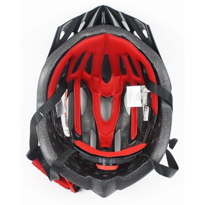 Imagen 2 del producto Casco para ciclismo ajustable con luces y vicera NEGRO