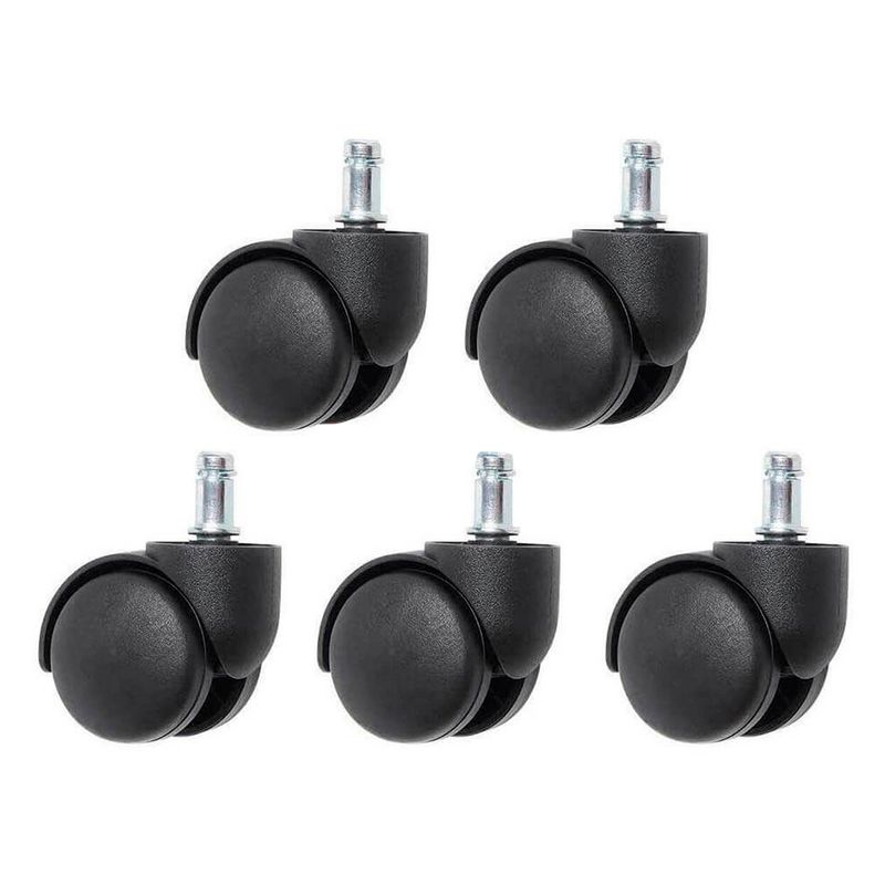 GENERICO - Pack de Ruedas Giratorias 5 Unds Repuestos Sillas Oficina