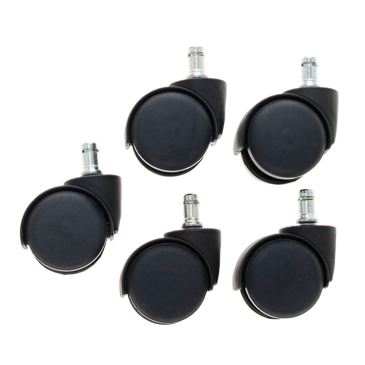 GENERICO - Pack de Ruedas Giratorias 5 Unds Repuestos Sillas Oficina