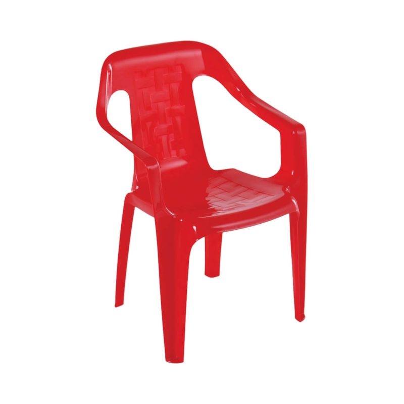 RIMAX - Silla Estrella Infantil Rojo 38x37.5x53.5 cms Rimax