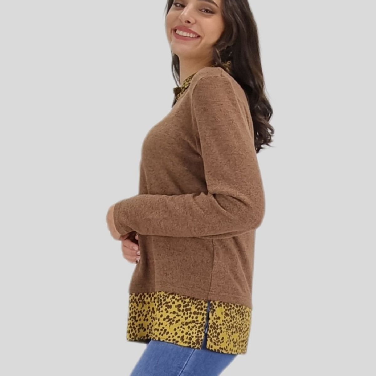 TENTATION - Blusa Chaleco Manga Larga