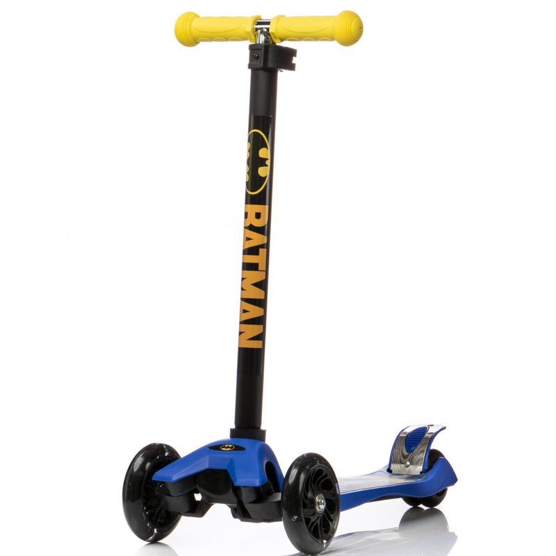DC COMICS - Scooter Infantil Reforzado Batman DC Comics de 4 Ruedas - Negro