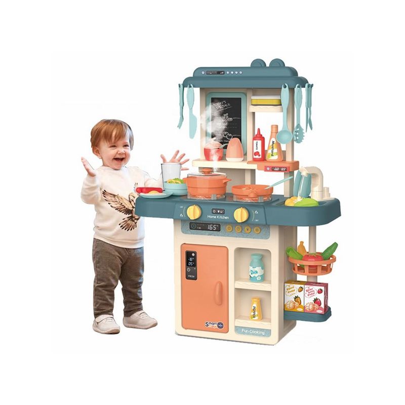 GENERICO - Cocina de Juguete Luz Sonido Agua Vapor 63 cm Altura verde