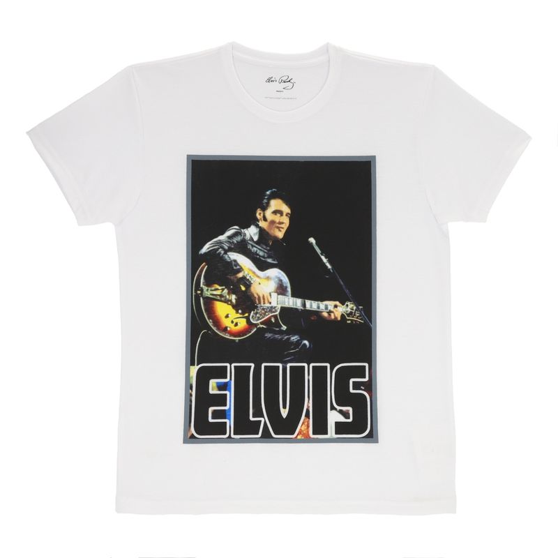 ELVIS PRESLEY - POLERA MANGA CORTA ELVIS PRESLEY BLANCO