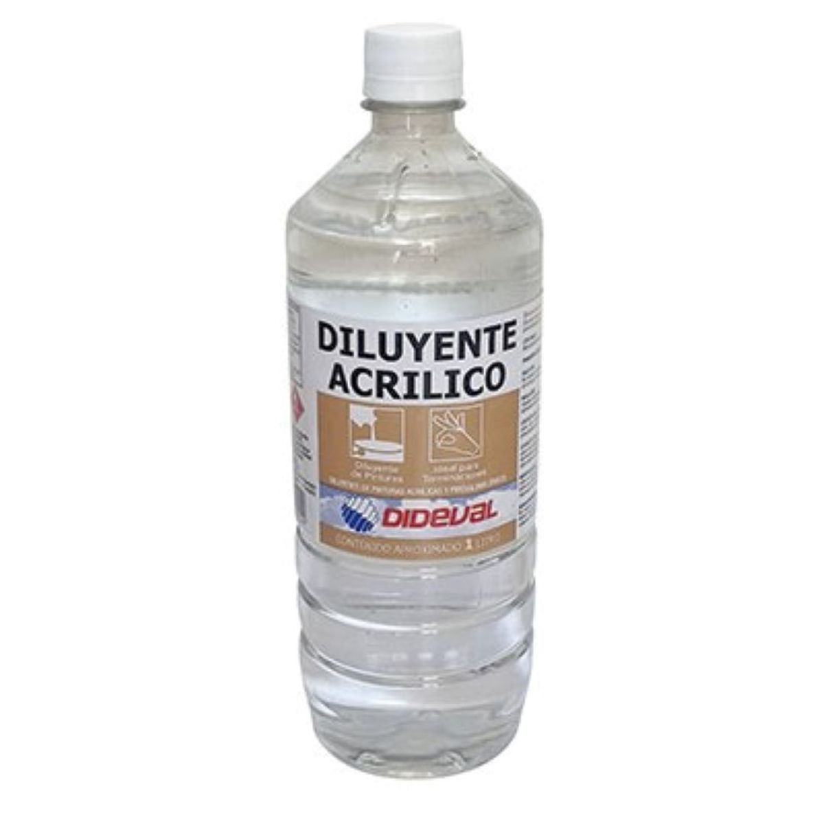 GENERICO - Diluyente Acrilico Dideval 1 Litro Pack 2 Unidades