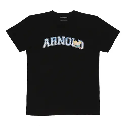 NICKELODEON - POLERA MANGA CORTA HEY ARNOLD NEGRO